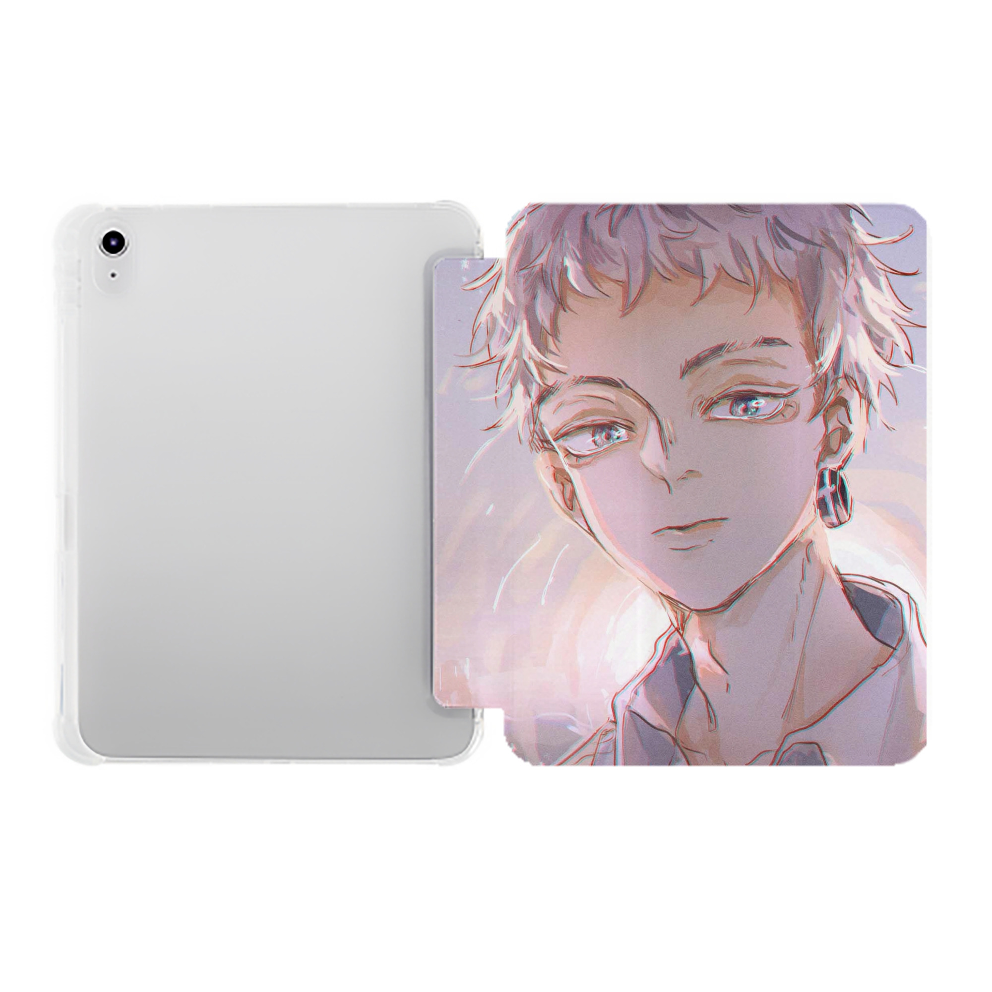 （画像用） 東京リベンジャーズ Tokyo Revengers IPad ケース ペン収納付き 三つ折りスタンド PUレザー×シリコン 対応機種9.5/10.5/10.9インチ